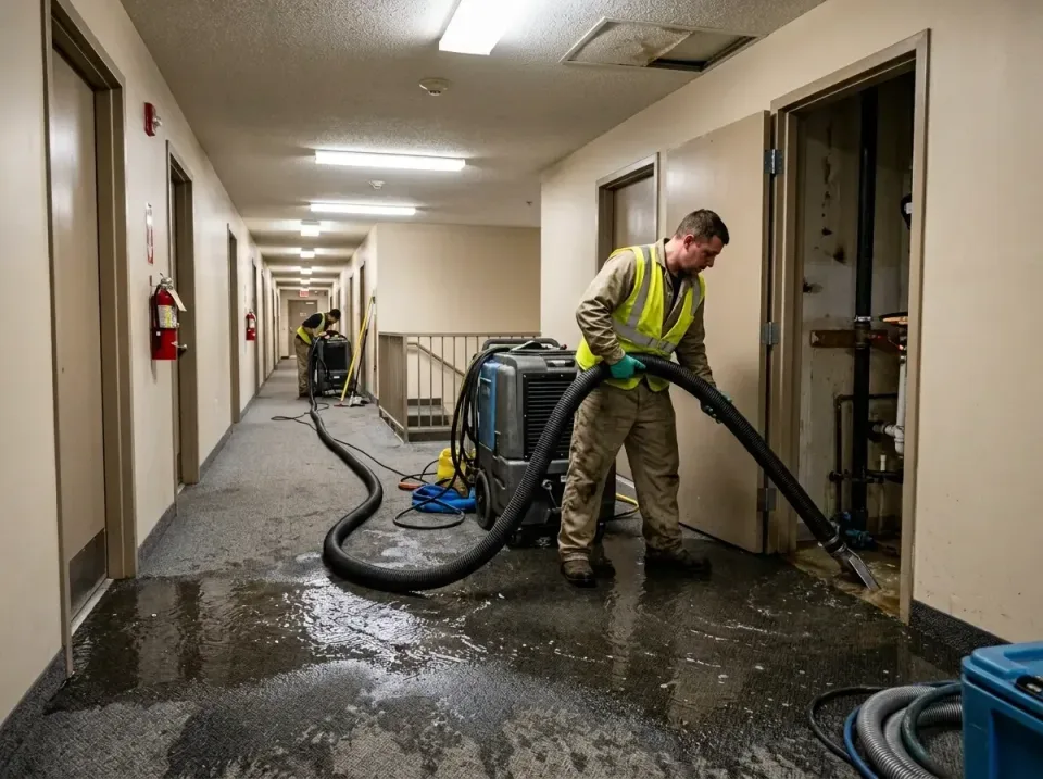 multi-unit-apartment-hallway-f-005 — frequently asked questions, Emergency Burst Pipe Water Extraction & Removal in Bull Mou…